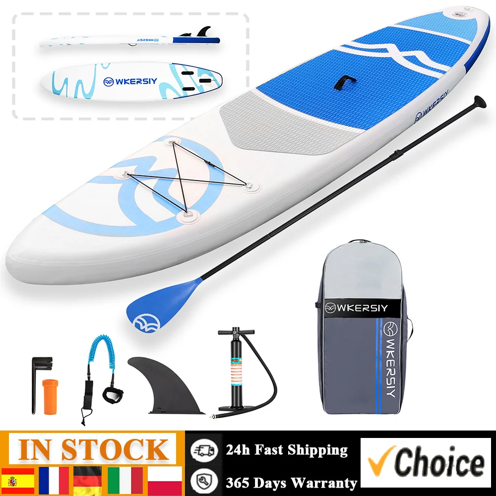 Inflatable Stand Up Paddle Board Non-Slip SU P for All Skill Levels Surf Board with Air Pump Carry Bag Leash Standing Boat