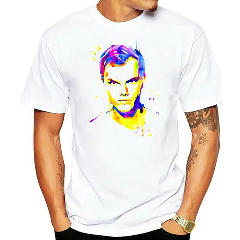 Avicii T-Shirt O-Neck Short Sleeves Shirt Casual Fashion Summer for Men Short Fitness Clothing O-Neck Top Tee Shirt