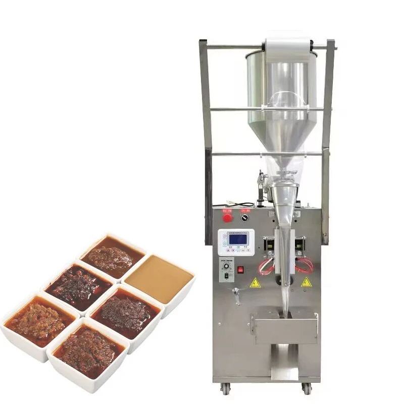 

Small Sachet Packet Filling Sealing Machine Automatic Liquid Sauce Oil Milk Juice Water Packing Machine