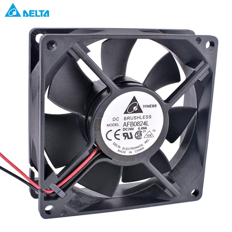 

AFB0824L 80mm fan 8025 80x80x25mm 24V 0.09A Double ball bearing inverter mute cooling fan