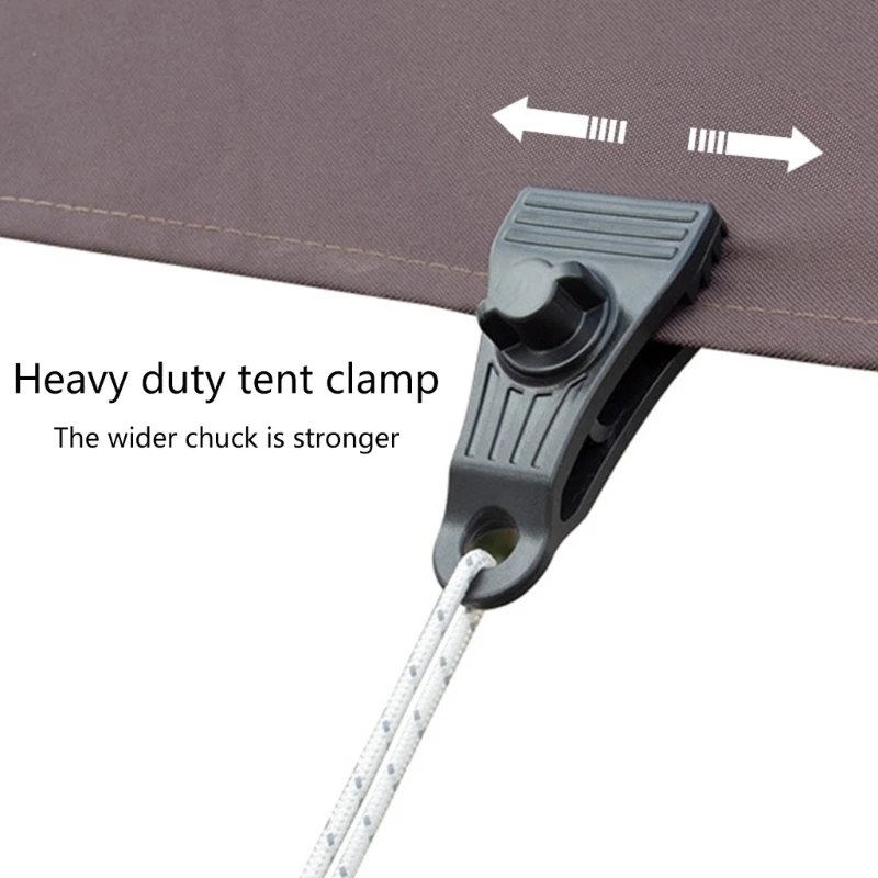 10Pcs Tarp Clips Heavy Duty Lock Grip Tarp Clamps Pool Cover Clips Tent Fasteners Holder For Awnings, Outdoor Camping