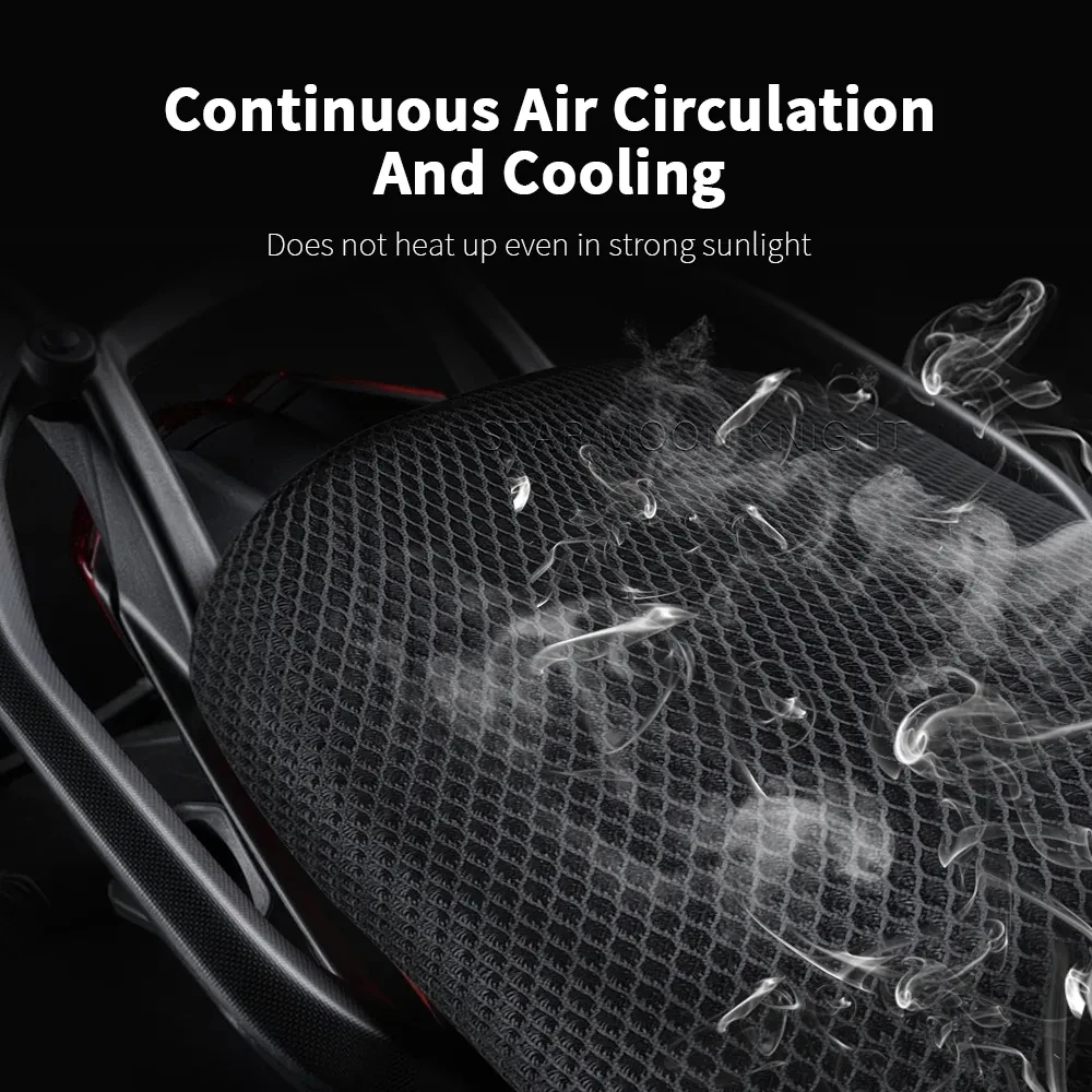 Motorcycle Anti-Slip 3D Mesh Fabric Seat Cover Breathable Waterproof Cushion For Benelli TRK 702 X TRK 702 TRK702 Adventure 2022 image 2