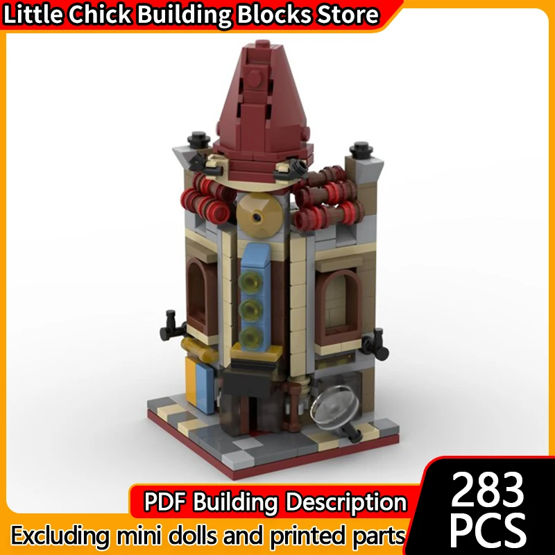 

City Street View Model MOC Building Bricks Palace Cinema Mini Modular Technology Children Holiday Gifts Assemble Toys Suit