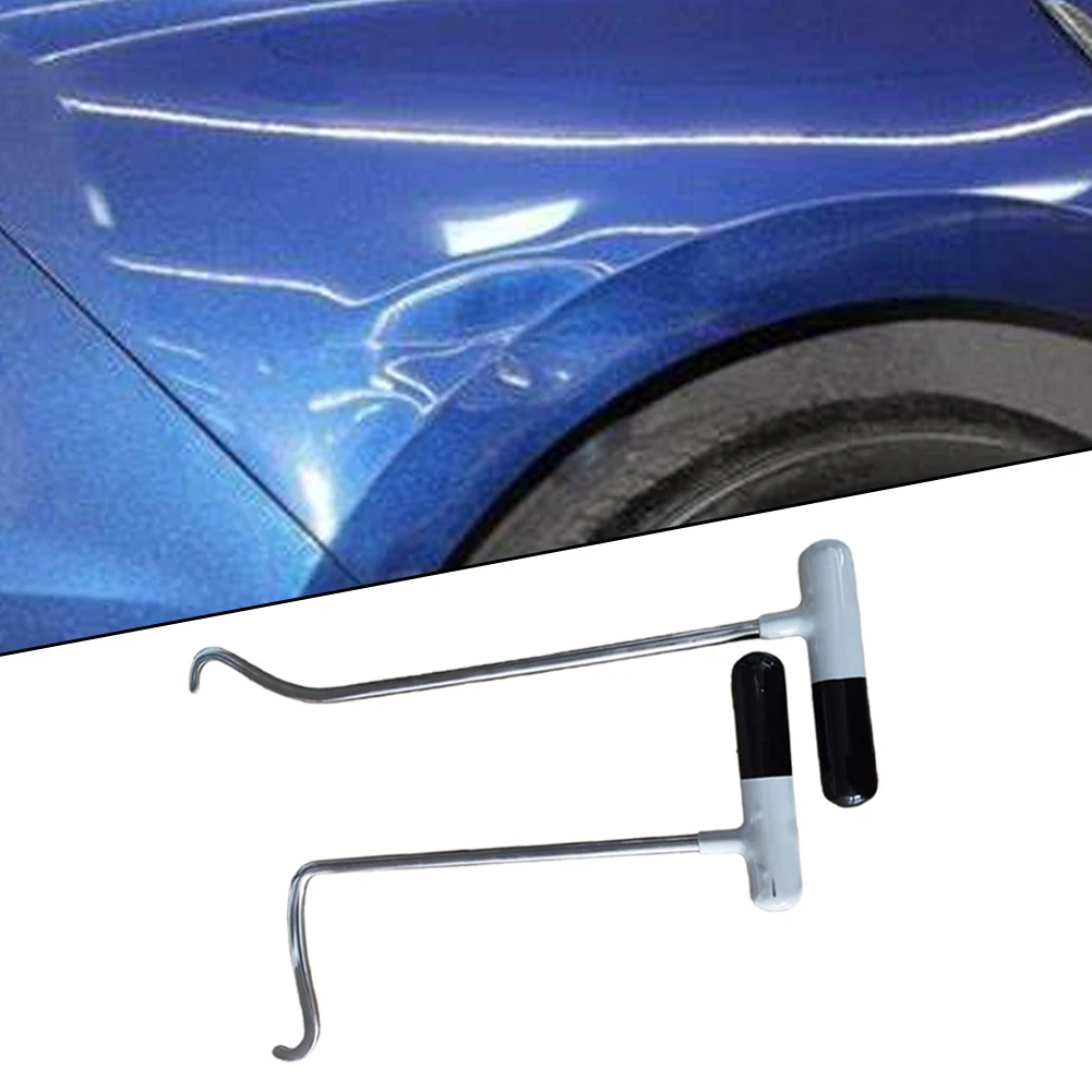 

Newest Sale 2 Pcs Car Bump Repair Tool Alloy Steel Special-shaped Hook Crowbar Car Dent Repair Top Hook Repair Tool Accessories