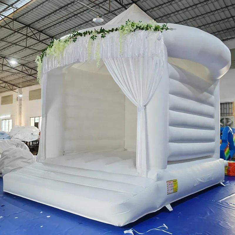 

Popular Adults Inflatable Bouncer Wedding Bouncy Castle White Bounce House For Sale