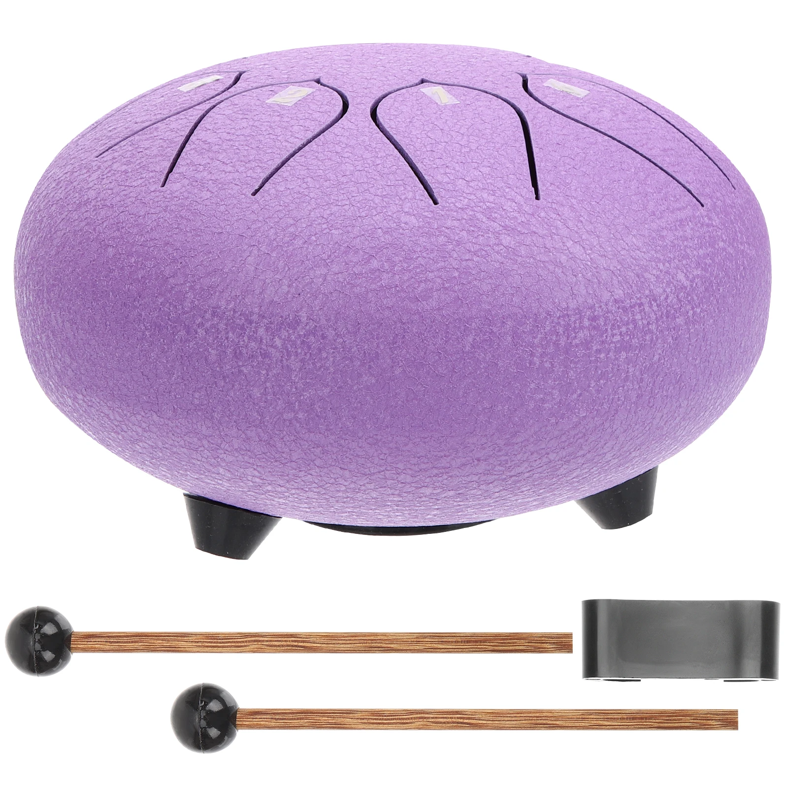 

Lotus Ethereal Steel Tongue Drum H Percussion Instrument for Adults Kids Music Durable Wood Carbon