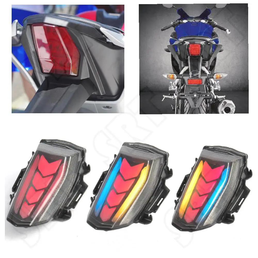 For YAMAHA YZF R125 YZF-R125 2019 2020 2021 2022 2023 2024 Motorcycle LED Taillight Rear Brake Turn Signal Integrated Tail Light