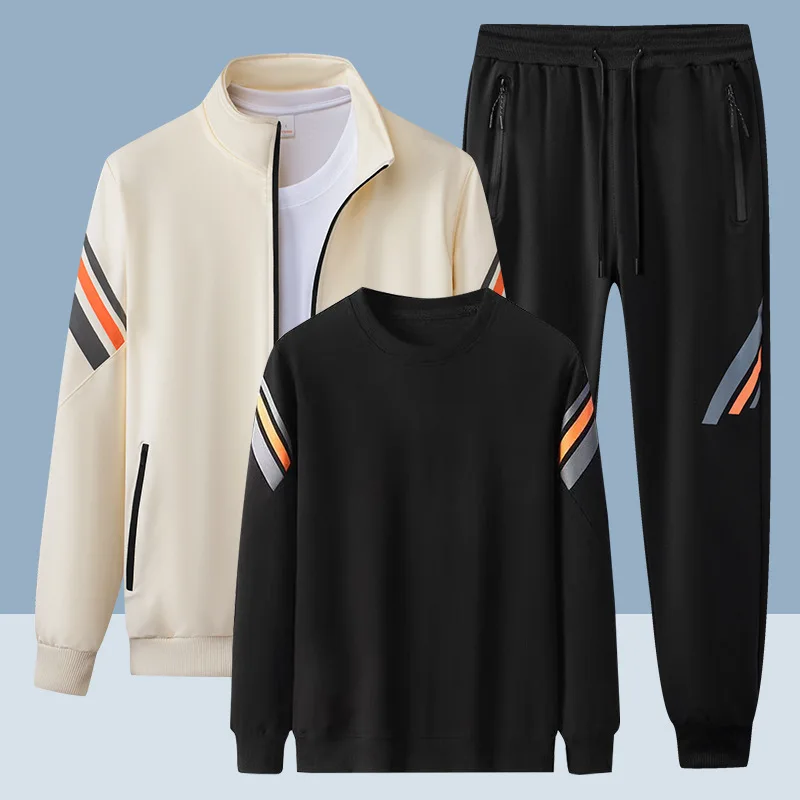 Men's New 3Pc Sportswear Set - Breathable Quick-Dry Loose Fit for Gym Training, Outdoor Running & Daily Casual Wear