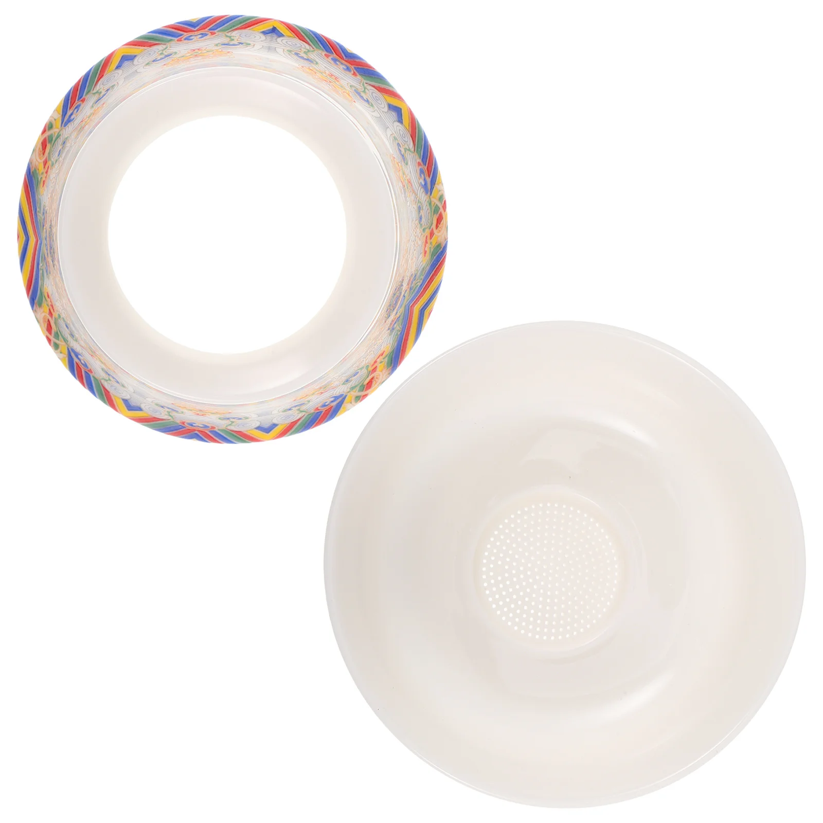 

Ceramic Tea Filter Set Porcelain Strainer Infuser Stand Coffee Filter Colander Chinese Kongfu Tea Ceremony Accessories Loose