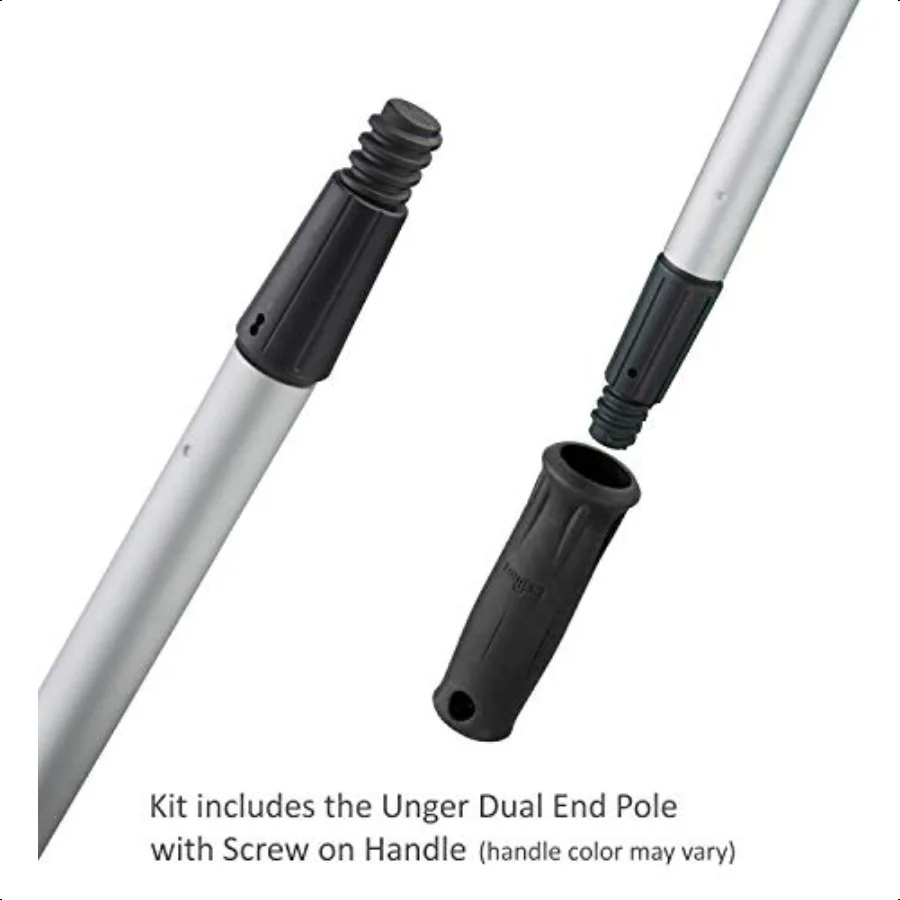 مجموعة AquaDozer Max المهنية 36 ممسحة أرضية منحنية ذات سطح أملس و48 قطب مطاطي مزدوج النهاية ومكنسة لشركة الشركة #6