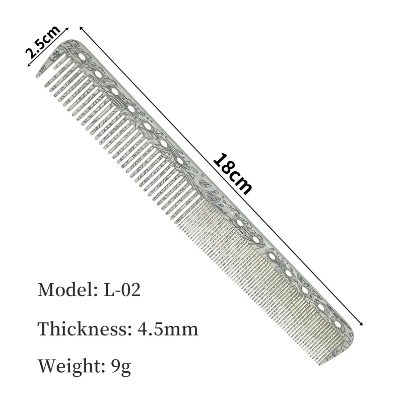 مجموعة مشط طباعة لتصفيف الشعر الاحترافية ، مشط قص الشعر ، تشذيب الشعر الطويل للنساء ، محلات الحلاقة ، الملحقات الخاصة