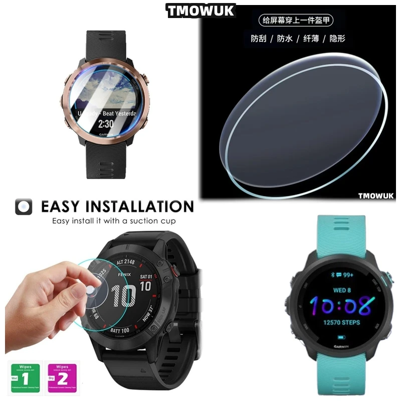 

For Garmin Forerunner 645 735 745 935 945 955 965 970 Fenix 7 7S 7X Pro HD Tempered Glass Anti - Scratch 9H