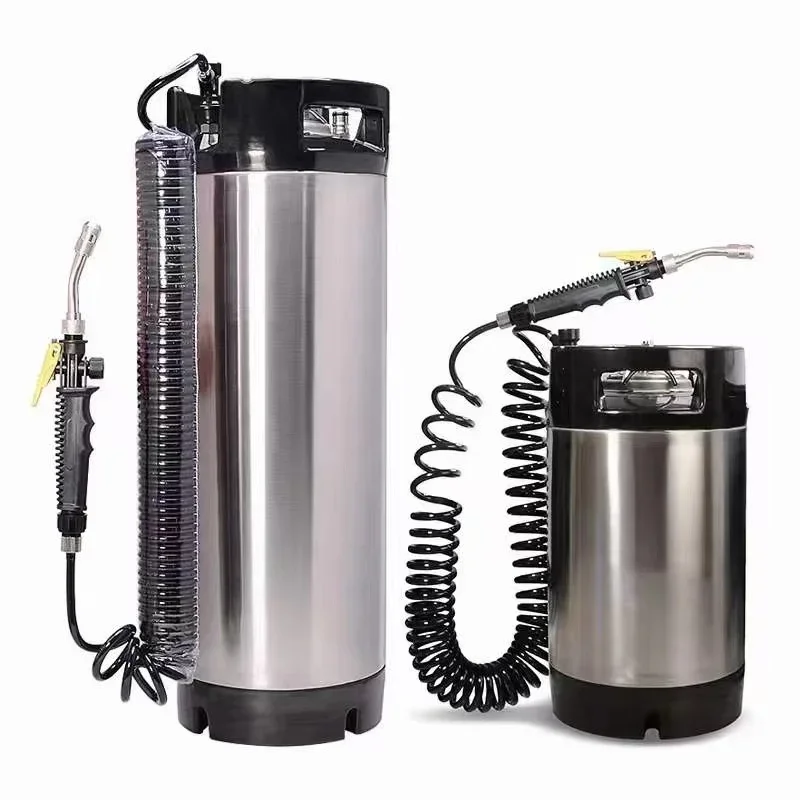 9.5L Commercial Car Beauty Detailing Stainless Steel Pressurized Water Sprayer Gun For Vehicle Cleaning