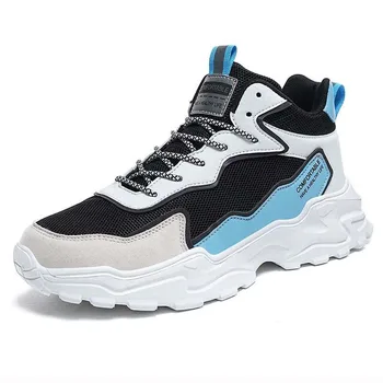 6/8/10 cm men height increasing shoes sneakers comfortable thick sole breathable dad shoes fashion elevator shoe man
