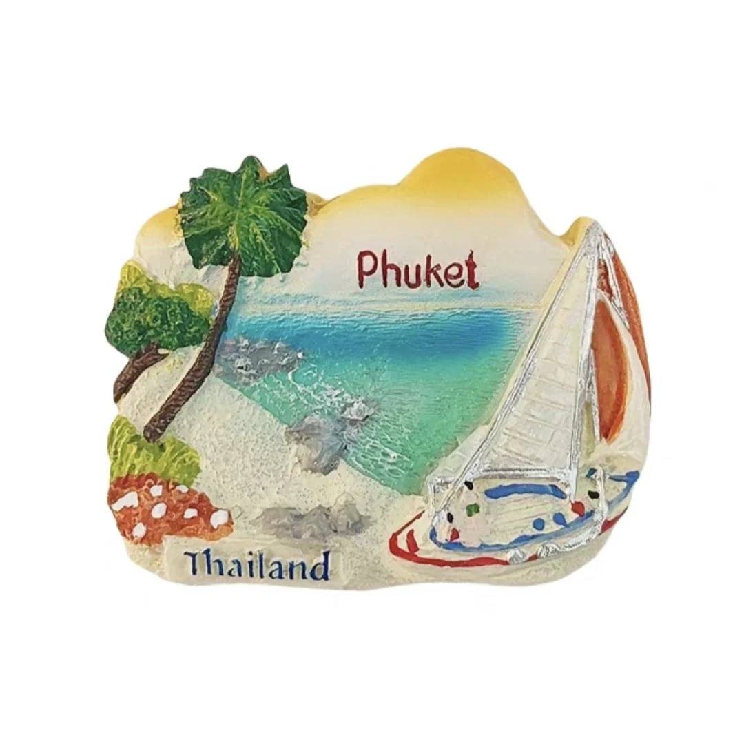 Asia Thailand Boxing Krabi Phuket Lopburi Tourist Souvenir Sticker Fridge Magnetic Refrigerator Articles Handicraft Gifts