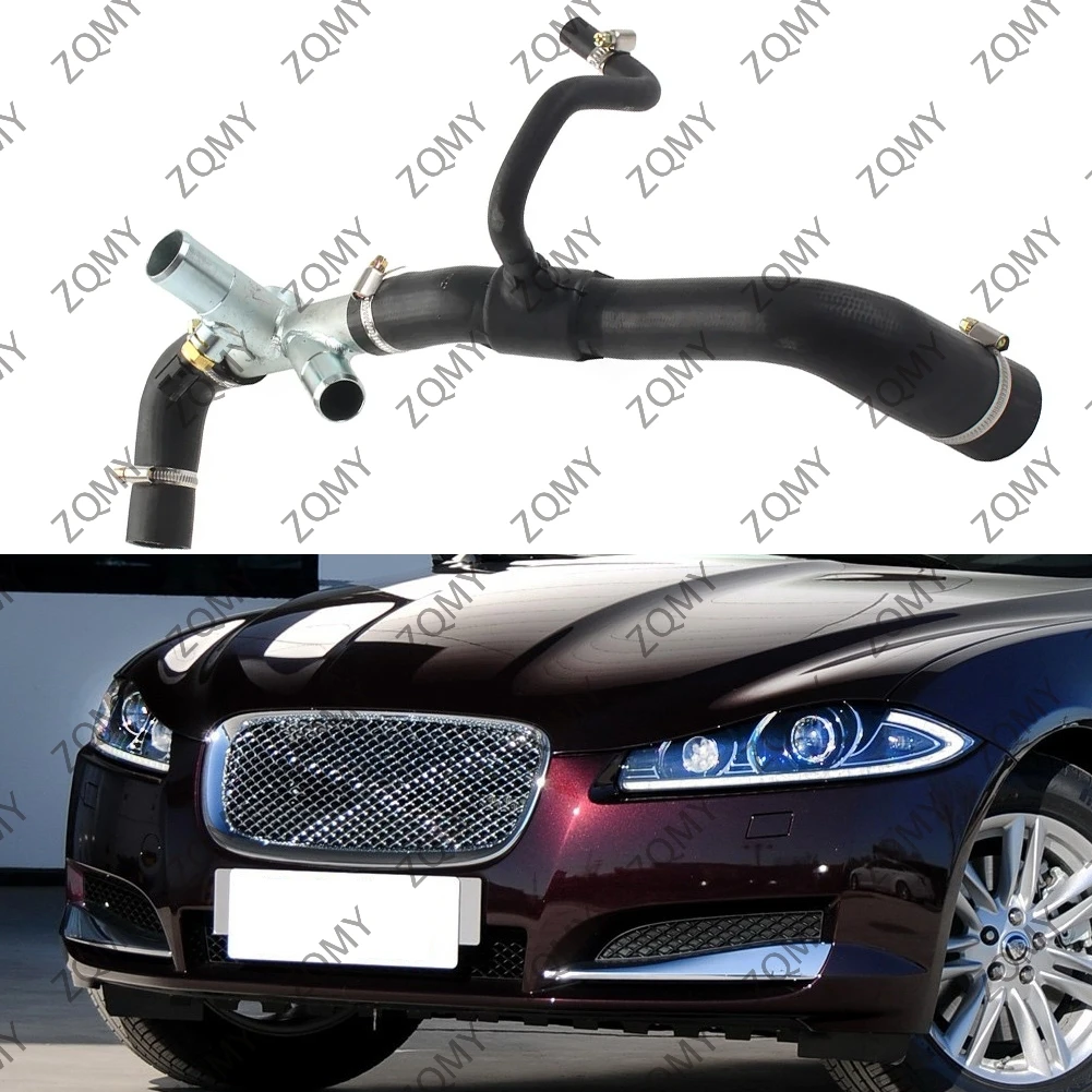 Car Upper Top Radiator Coolant Hose Replacement Accessories For Jaguar XF XJ 3.0 V6 Petrol JLM21499