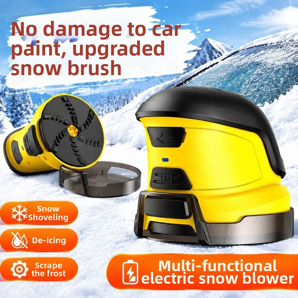 USB Rechargeable Electric Snow Scraper Convenient De-Icing Windshield Snow Scraper Efficient Plastic Defrosting Tool