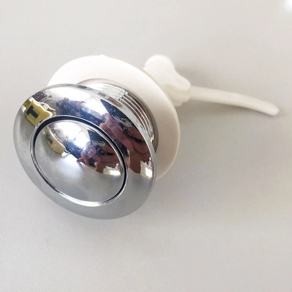 

4pcs Toilet Water Tank Push Button Electroplated Durable Rustproof Abs Replacement For Home Hotel Bathroom Sanitary Ware Toilet