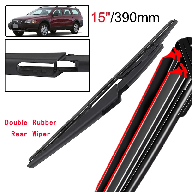 

Car Wiper 15" Rear Wiper Blade For Volvo XC70 2004 - 2007 Windshield Windscreen Clean Tailgate Window Car Rain Brush