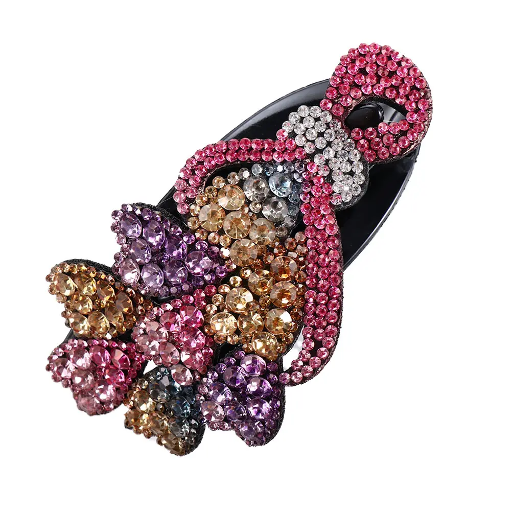 

Fashion Design Colorful Lady Love Heart Back Of Head Korean Style Hair Clip Duckbill Clip Women Hair Claw Hair Accessories