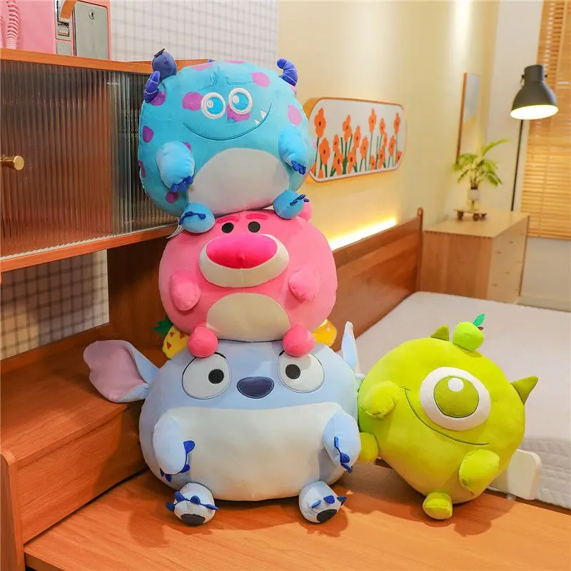 

Новая кукла Miniso Disney Stitch Nipix, плюшевая игрушка, кукла, клубничный медведь, кукла с большими глазами, украшение для дивана, подушка, детская игрушка в подарок