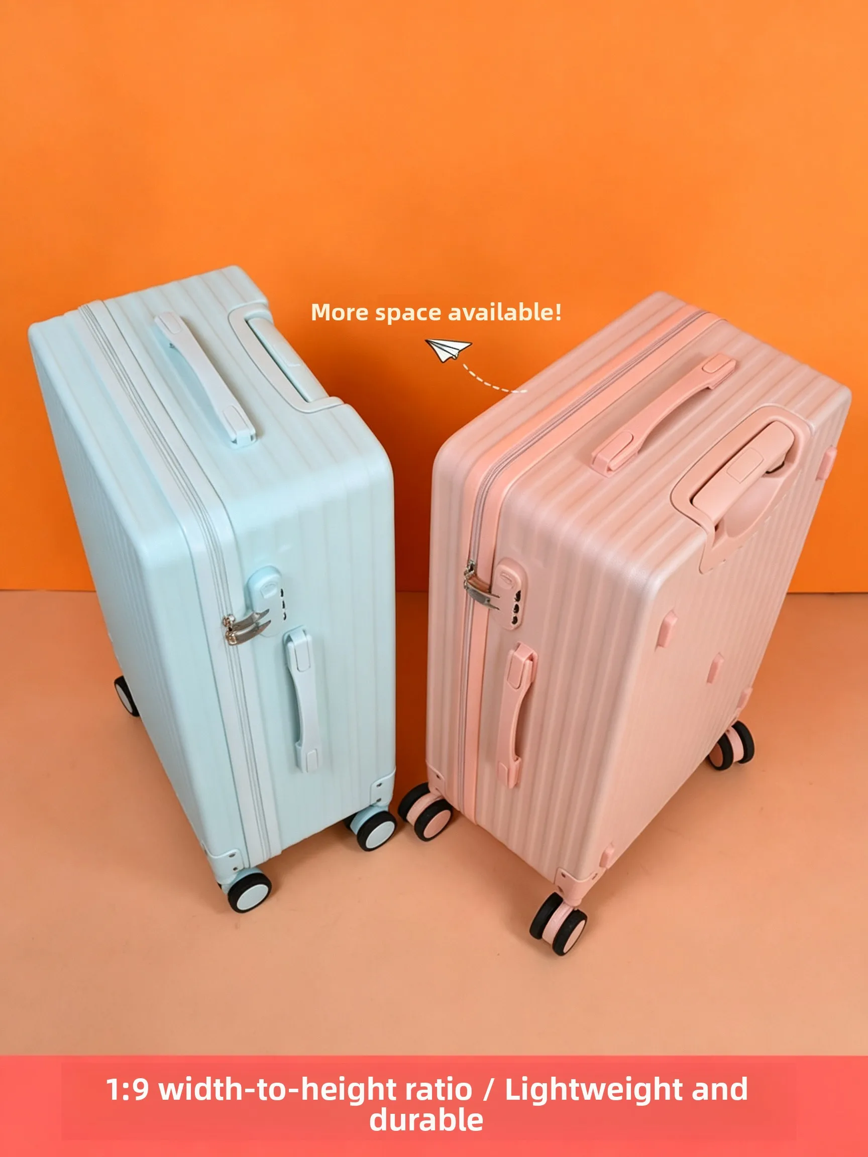 large-capacity-women's-luggage-carryon-suitcase-24-inch-password-lock-flip-cover-pullman-20-inch-student-travel-bag