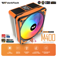Darkflash M400 Cpu Cooler 4 Heat Pipe With Digital Display Air Cooler 120mm ARGB Fan For Intel LGA 115X/1700/18xx AMD AM5/AM4