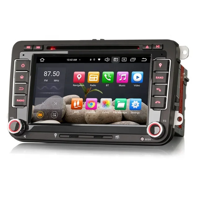 Erisin ES8548V 7 "DSP أندرويد 13.0 CarPlay Auto GPS 4G DAB ستيريو سيارة لشركة فولكس فاجن جولف باسات تيجوان بولو Eos مقعد سكودا سيارة نظام تحديد المواقع نافي #3