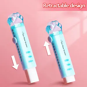 Kawaii Versenkbarer Gummi für Kinder, süße Katze, koreanisches Schreibwaren, Gummi Gummi, Schulmaterial, Büro 8 Hauptverkauf Korean School Gummi - №8