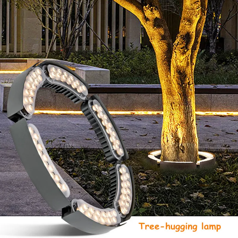 LED Tree Hugging Light Villa Courtyard Park Garden Tree Lights Outdoor Waterproof Shooting Tree Lamp Landscape Lighting 12w 220v