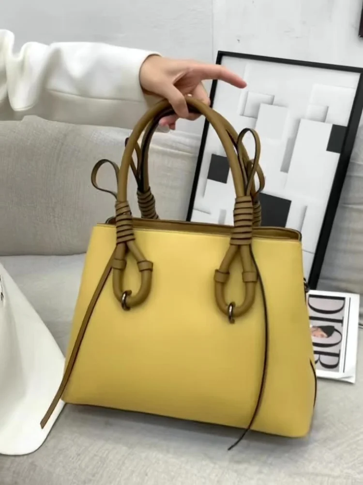 

New Female Large Capacity Tote Bag High Quality Luxury Bags for Women PU Leather Shopping Bags Simple Versatile Crossbody Bag