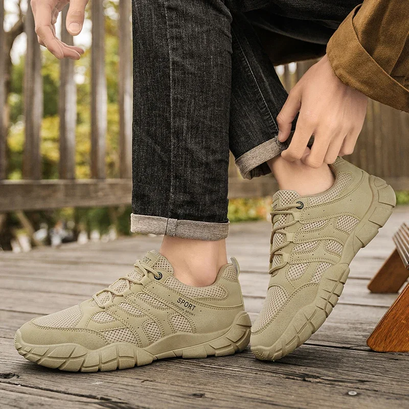 

Men's Walking Shoes Summer Outdoor Mountain Training Sports Shoes Casual Lightweight Mesh Breathable Luxe Designer Schoenen Da