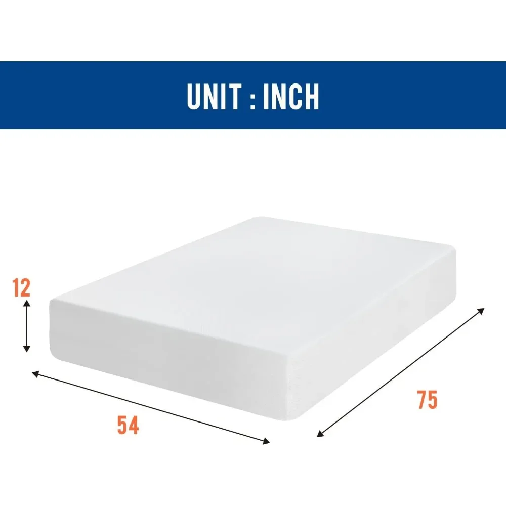 Full Mattress 12 inch Gel Memory Foam Mattress Medium Firm Mattresses|