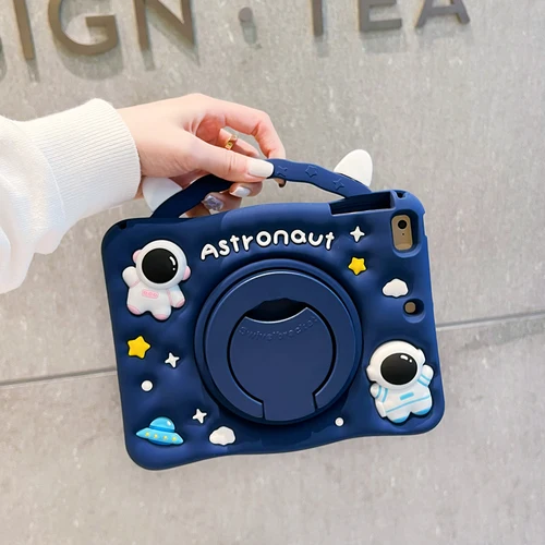 Imagen 2 del producto Funda infantil bonita para iPad Pro 11 Air 13, Funda para iPad A16 11.ª, 12.ª, 7.ª, 8.ª, 9.ª, 10.ª generación, 10.9, 9.7, Mini 6, 7, con soporte giratorio 360°