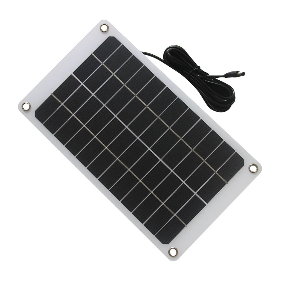 12V 10W Monocrystalline Solar Panel with DC5521 Output Port for Seamless Integration with 12V Battery Banks and Controllers