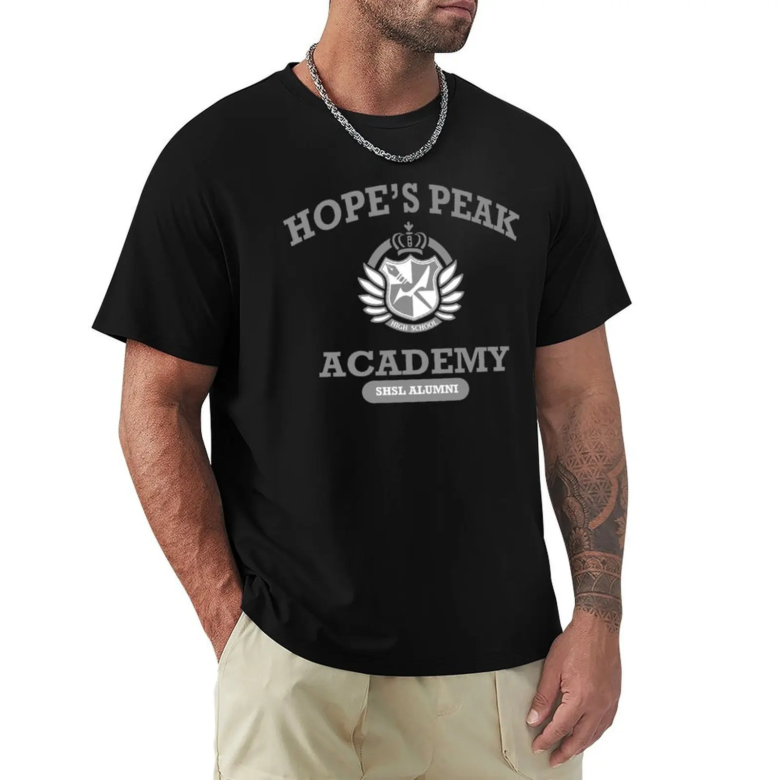 

Hope's Peak Academy T-Shirt Non-Shrink Basic Cotton T-Shirt