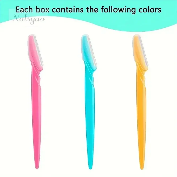 30 Pcs Eyebrow Blade For Exfoliating Dermaplaning Women, Multipurpose Facial Shaver With Precision Cover Safety Beauty