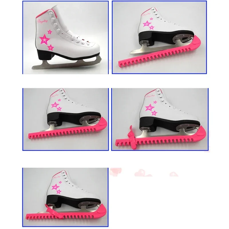 1 คู่ Walkable ปรับรูป ICE Hockey รองเท้าสเก็ต Protector COVER Anti SLIP สวมใส่ PVC รองเท้าสเก็ตน้ําแข็งใบมีดฝาครอบ