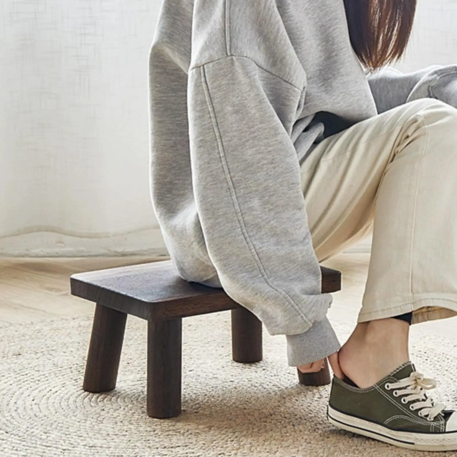 

Деревянный табурет-ступенька, нескользящий табурет-ступенька, небольшой напольный столик, табурет для ног для рыбалки, подставка для растений, раковина, кухня для детей и взрослых