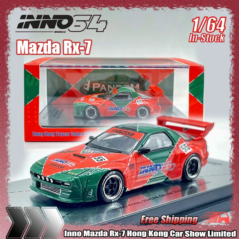 

Inno 1:64 Mazda Rx-7 Honda S2000 Hong Kong Car Show Limited Simulation Alloy Micro-Die-Cast Car Model Custom Children'S Toy Gift