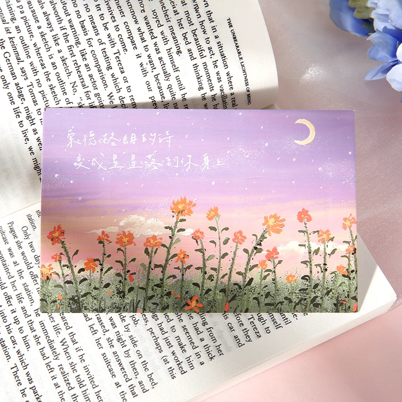 30 pezzi/set serie Starry Voyage cartoline INS paesaggio pittura a olio biglietti d'auguri artistici scrittura carta regalo forniture per ufficio