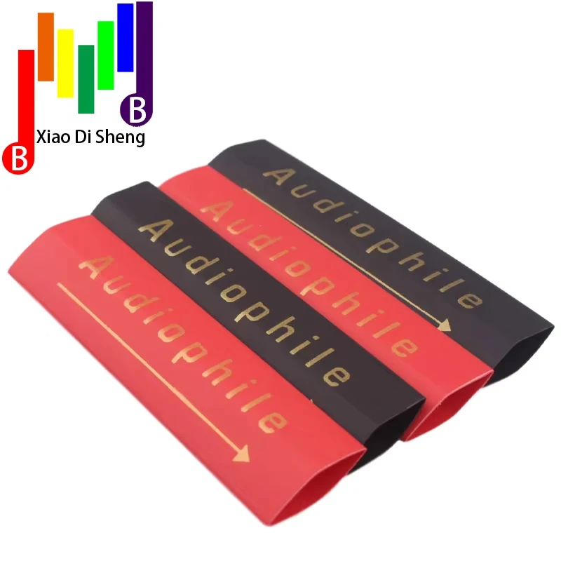 Диаметр 8 мм, 13 мм, красный, черный, аудио, ПВХ, код, золотой цвет, печать логотипа, стрелки, термоусадочная трубка из силиконовой резины, сделай сам