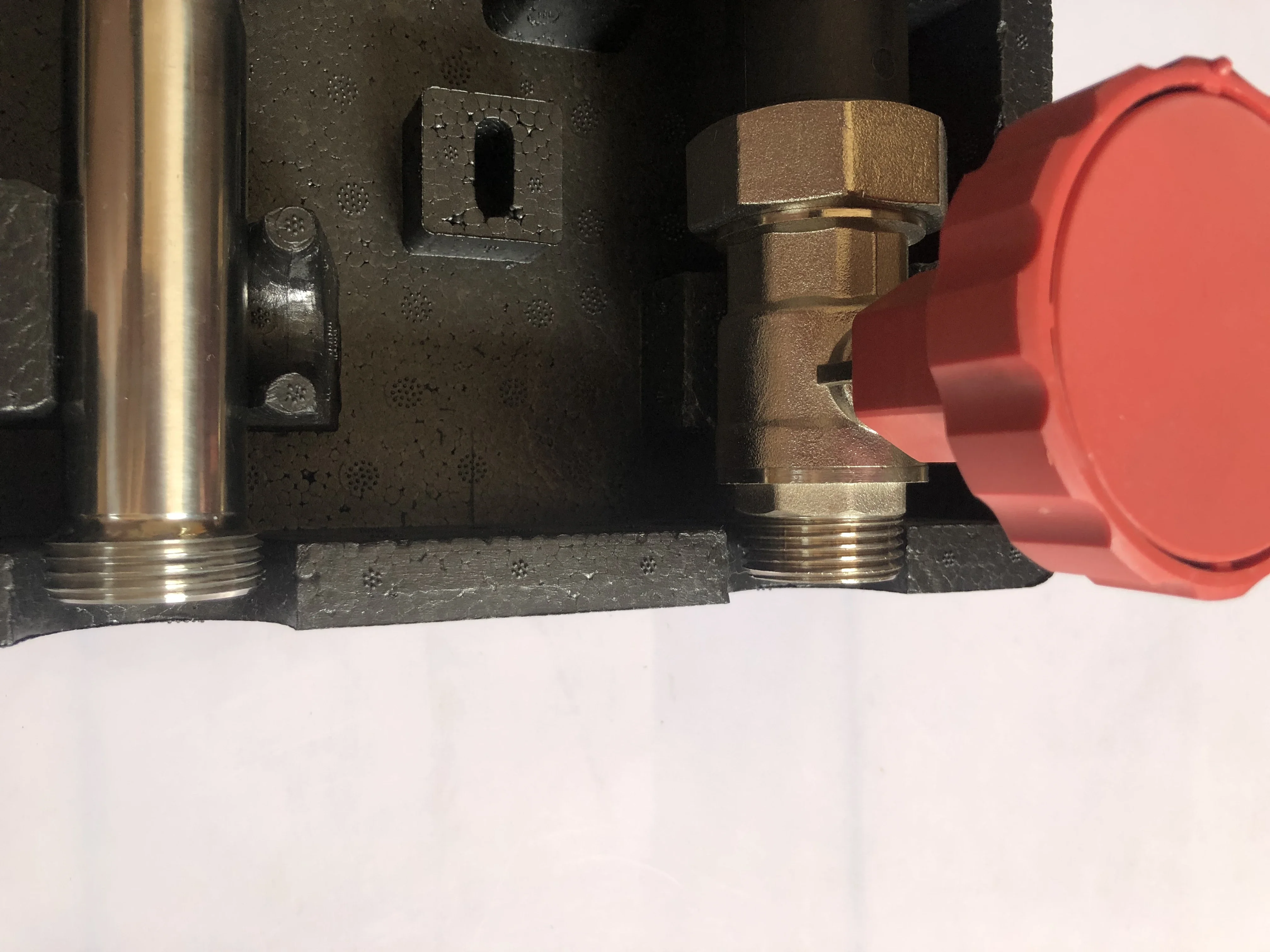 Intake Manifold Ball Valve Water Separator Brass Manifold With Flow Meter For Floor Heating System