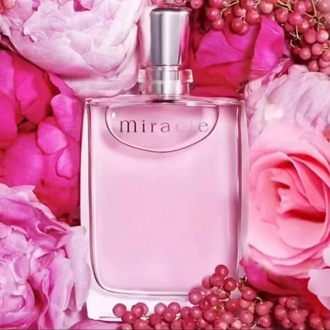 100 مل عطر رومانسي أنيق ماركة ممتازة مزيج من الليتشي الحلو والورد الأنيق طعم الثقة والرومانسية