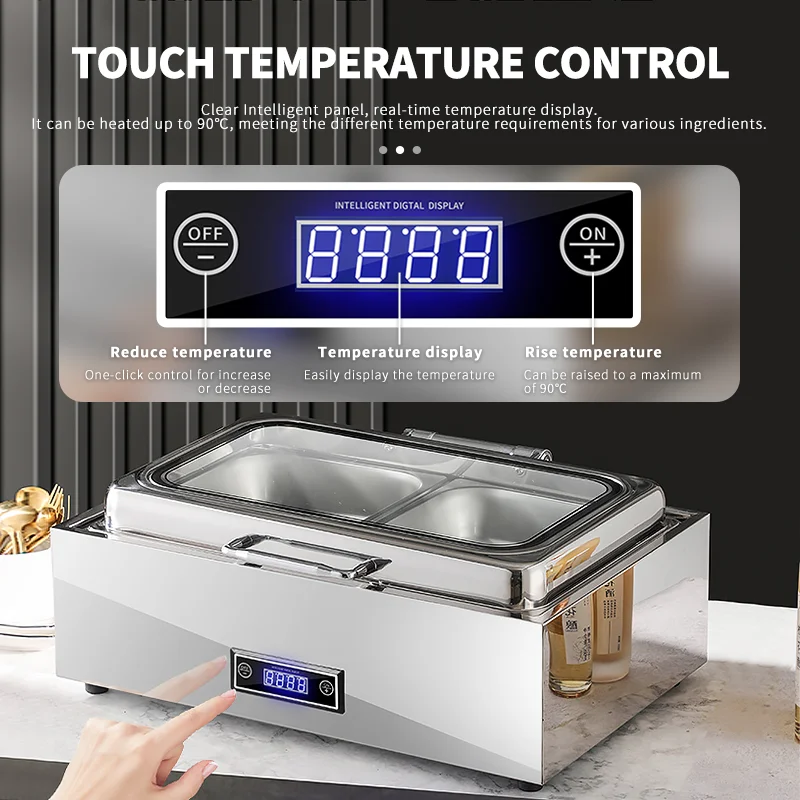 WINNERS Свадебная экономичная жаровня Электрическая жаровня из нержавеющей стали Шведский стол Грелки для еды Гидравлическая жаровня для банкетов