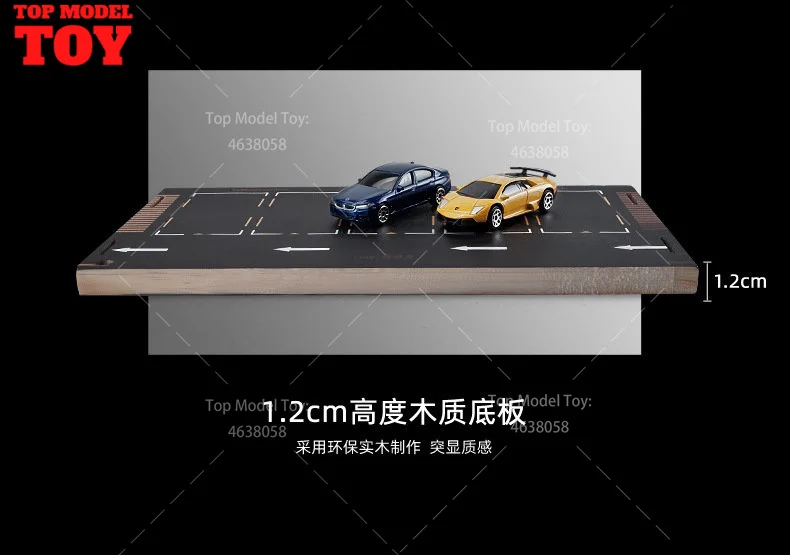 1/64 Scale Single Story Parking Lot Model Simulated Car Garage Scene Assembly Display Box Mini House Props for Fan Storage image 3
