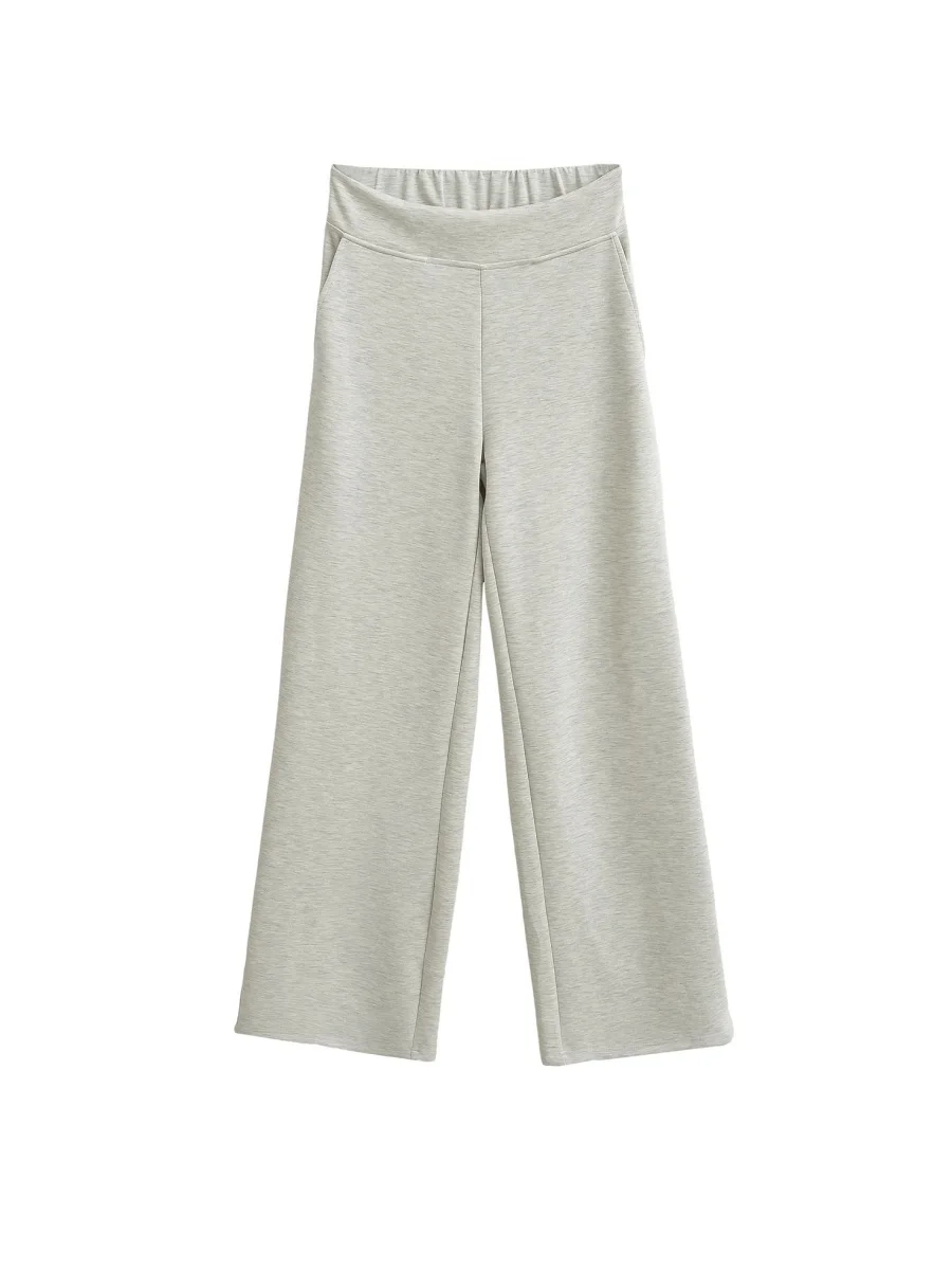 미국 레트로 스타일 구리 암모니아 티드 클라우드 팬츠 스트레이트 레그 캐주얼 스포츠 요가 바지 여성용 하이웨이스트 롱 팬츠