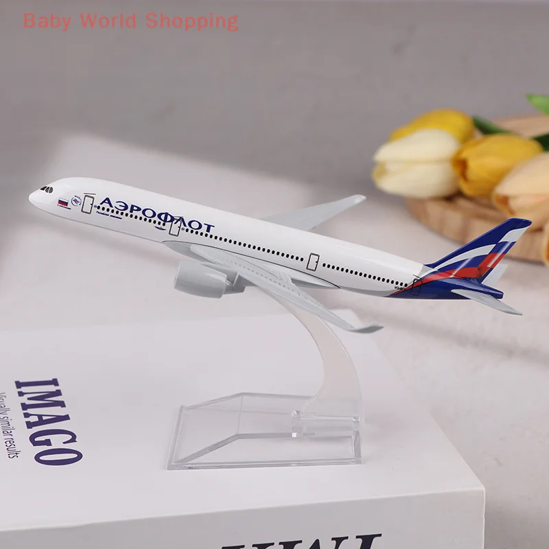 

1 Set Alloy Metal Diecast Airplane Toy 16CM Russian A350 Aircraft Model Children Kids Gift Miniature Plane For Collection