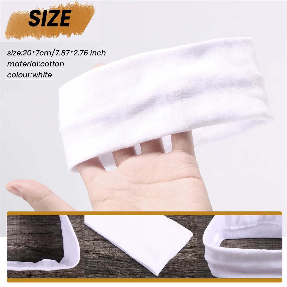 2pcs fashion women cotton yoga hair band sports sweat lady headband popular women hair accessories whiteJAS