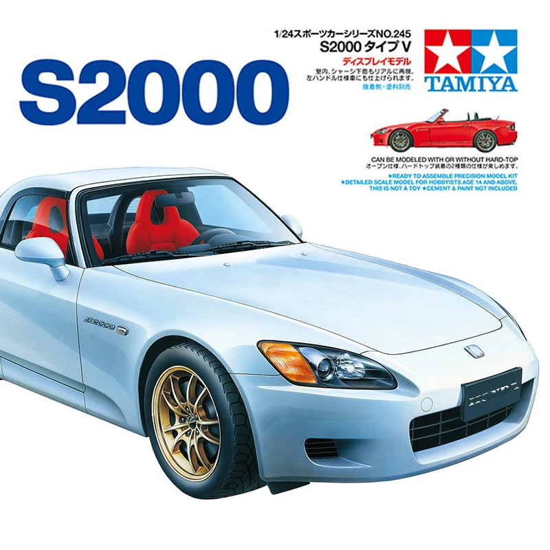 

TAMIYA пластиковая сборка, масштабная модель автомобиля, комплект 24245 S2000, спортивный автомобиль, 1/24, игрушка, коллекция «сделай сам», подарок